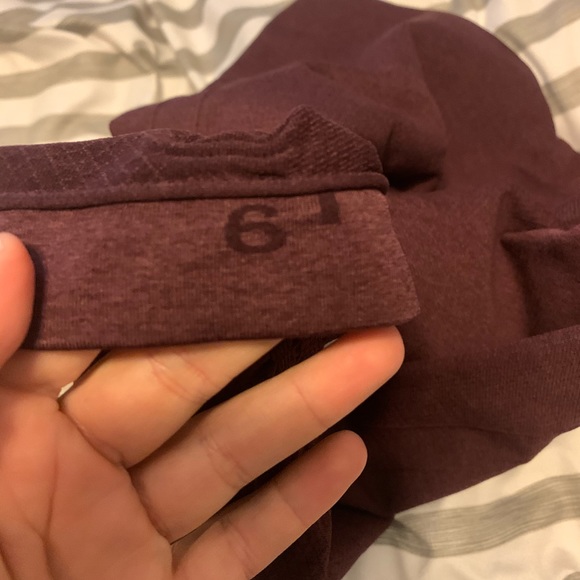 🍋Lululemon Athletica🍋 Maroon In the Flow Crop II - Picture 8 of 8